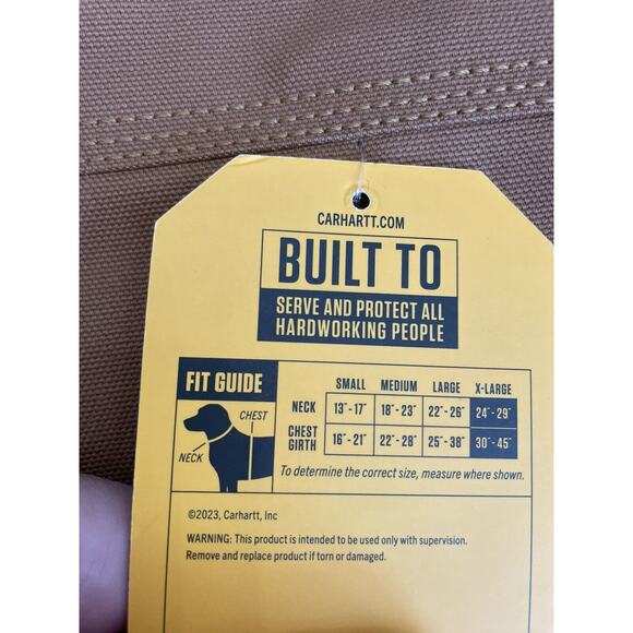 Carhartt Quilted Dog Coat Brown Size XL Duck Insulated Lined Hunting NWT - Picture 5 of 8